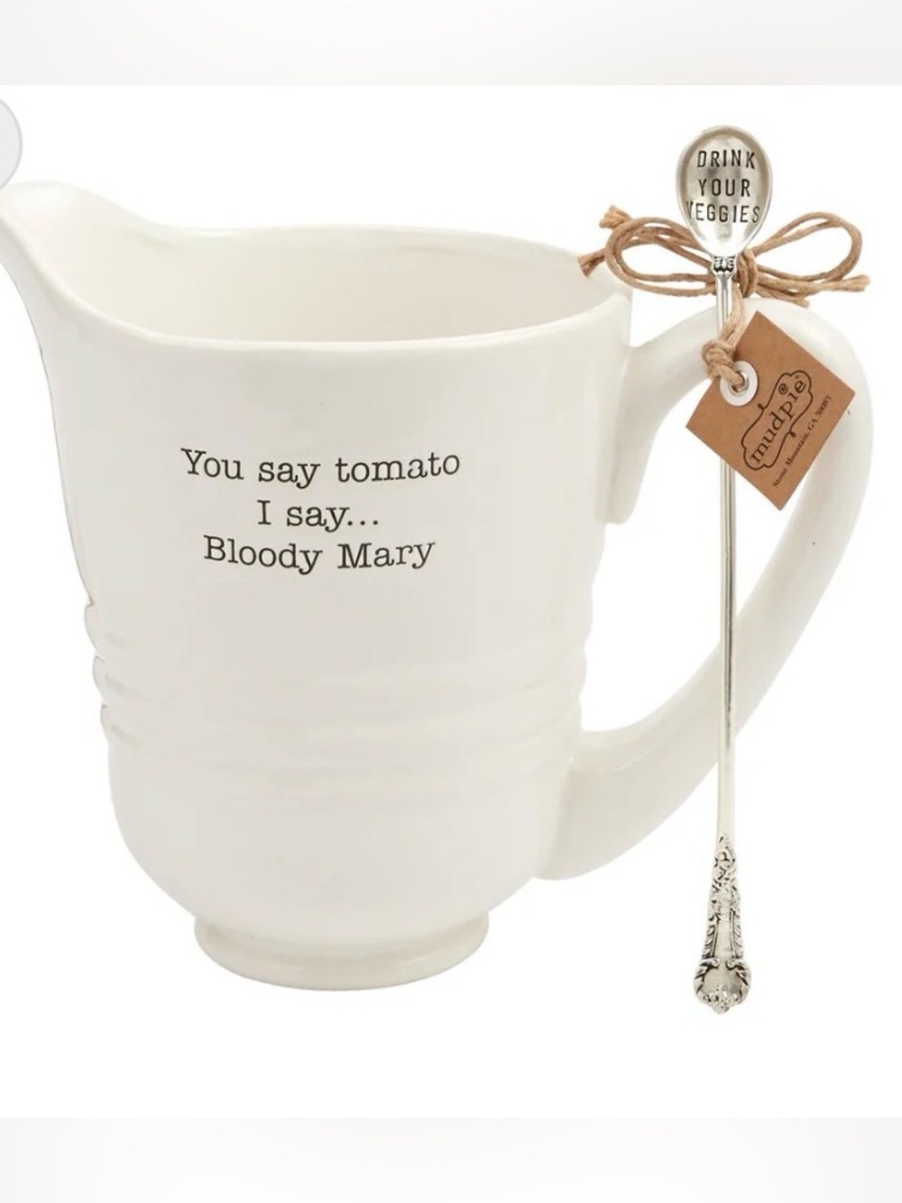Mudpie Bloody Mary Pitcher Set NWT